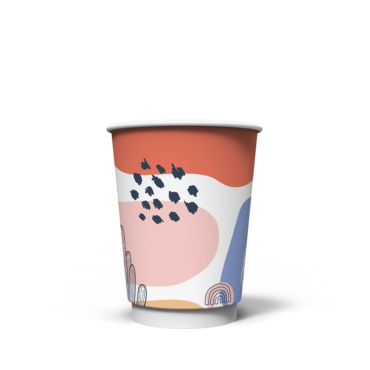 ΧΑΡΤΙΝΟ ΠΟΤΗΡΙ ΔΙΠΛΟΤΟΙΧΟ 14oz DESERT PINK (25ΤΜΧ)