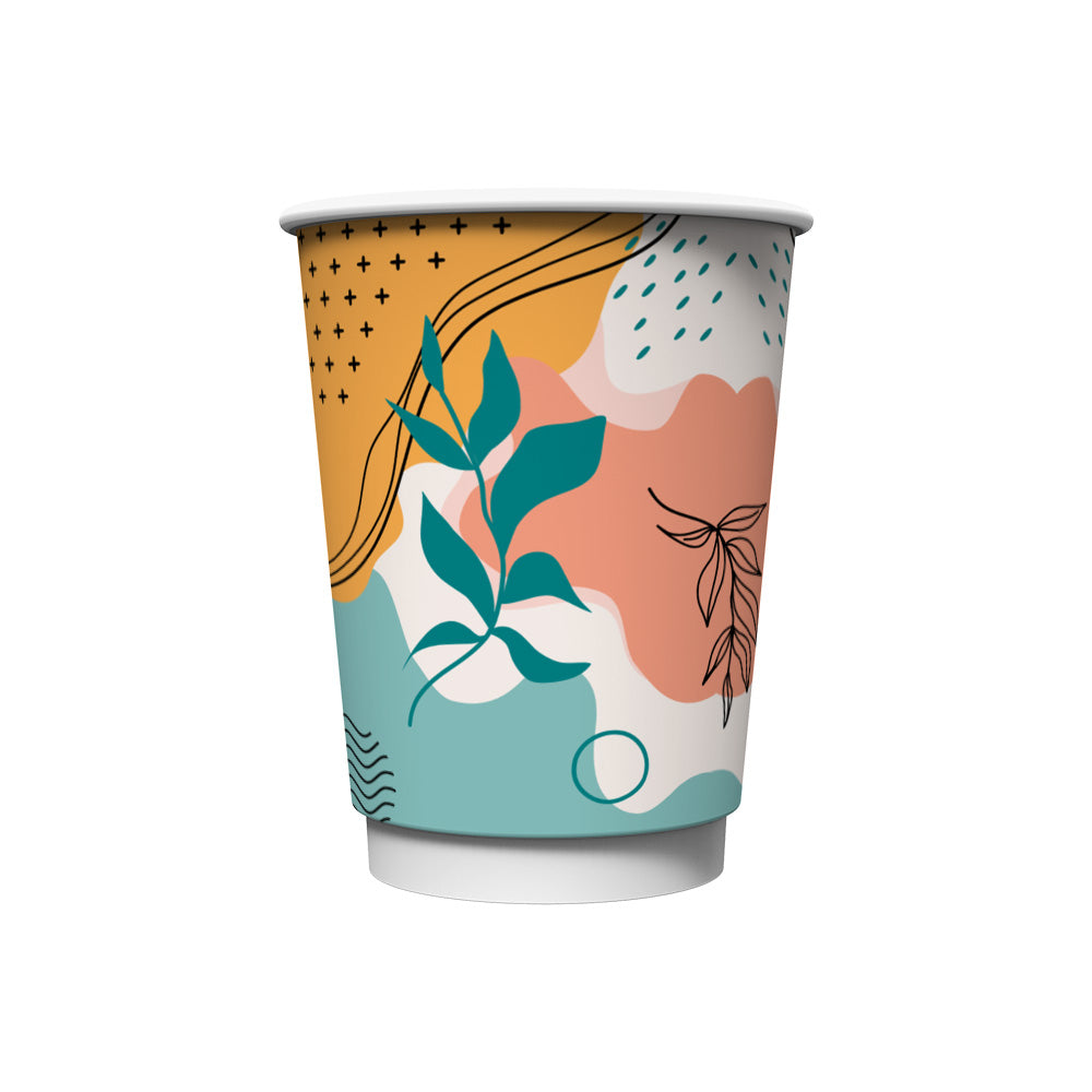 ΧΑΡΤΙΝΟ ΠΟΤΗΡΙ ΔΙΠΛΟΤΟΙΧΟ 14oz FOREST (25ΤΜΧ)