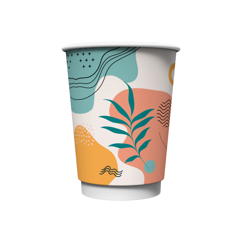 ΧΑΡΤΙΝΟ ΠΟΤΗΡΙ ΔΙΠΛΟΤΟΙΧΟ 14oz FOREST (25ΤΜΧ)