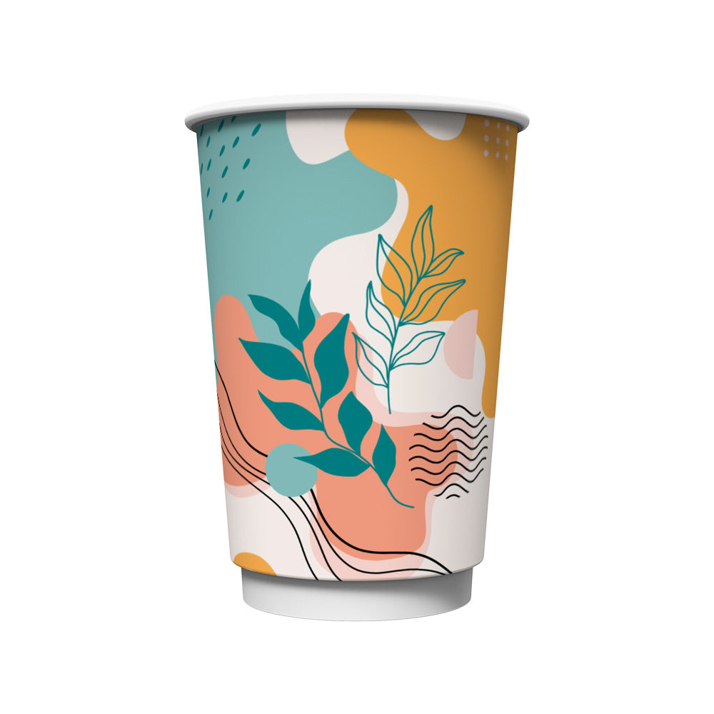 ΧΑΡΤΙΝΟ ΠΟΤΗΡΙ ΔΙΠΛΟΤΟΙΧΟ 16oz FOREST (20ΤΜΧ)