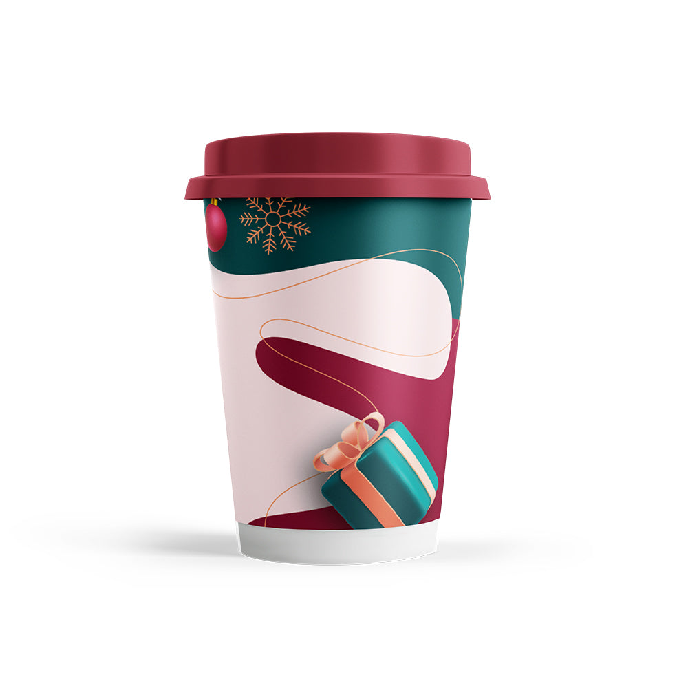 ΧΑΡΤΙΝΟ ΠΟΤΗΡΙ ΔΙΠΛΟΤΟΙΧΟ 14oz XMAS DESERT 2025 (25ΤΜΧ)