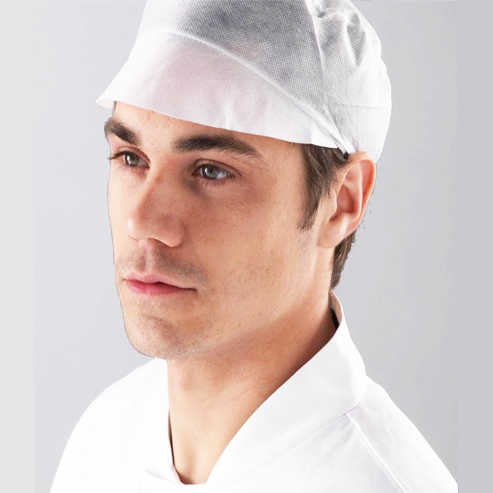 ΣΚΟΥΦΑΚΙΑ ΜΕ ΓΕΙΣΟ ΑΝΔΡΙΚΟ ΜΙΑΣ ΧΡΗΣΗΣ ΛΕΥΚΟ (100ΤΜΧ)