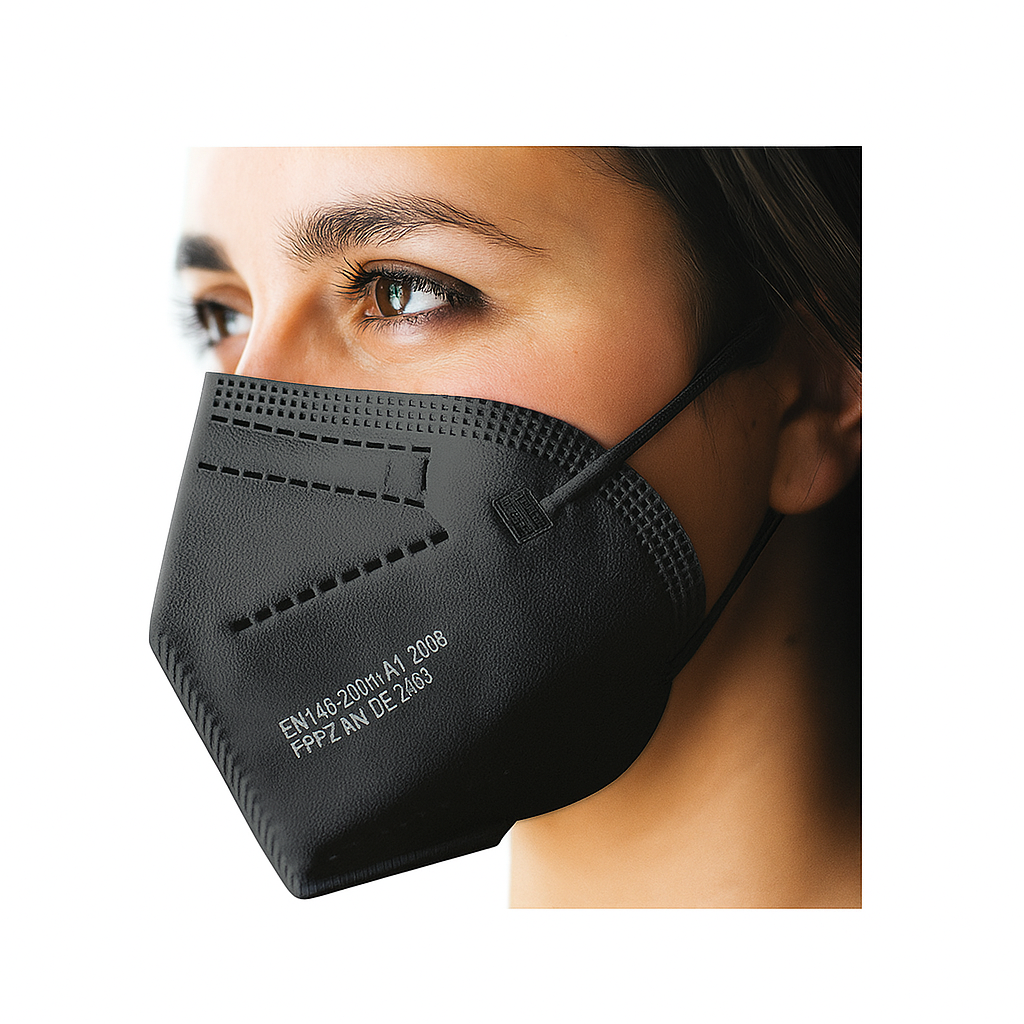 ΜΑΣΚΑ ΥΨΗΛΗΣ ΠΡΟΣΤΑΣΙΑΣ FFP2 ΜΑΥΡΟ (5TMX)
